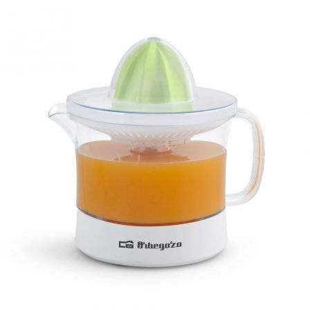 Orbegozo EP 1510 Exprimidor Eléctrico 25W, Capacidad 0.5L, 2 Conos, Rotación Bidireccional, Accesorios Lavables